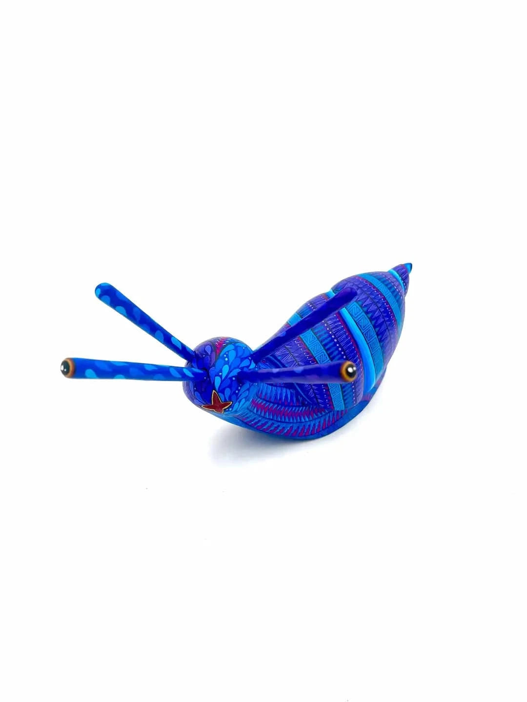 Blue Snail Alebrije – Hand-carved Oaxacan Art