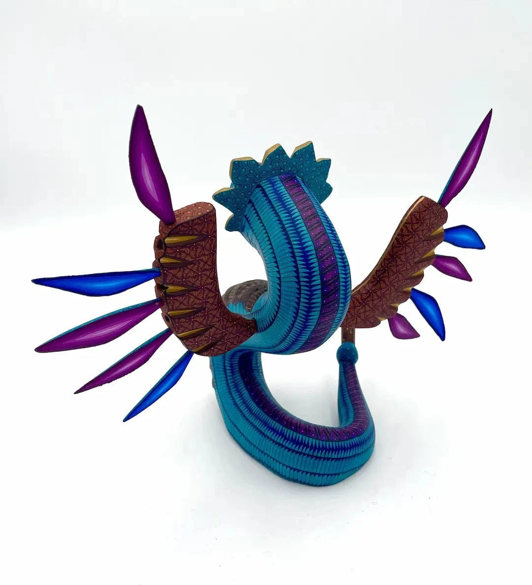 Quetzalcoatl Alebrije – Hand-carved Oaxacan Art