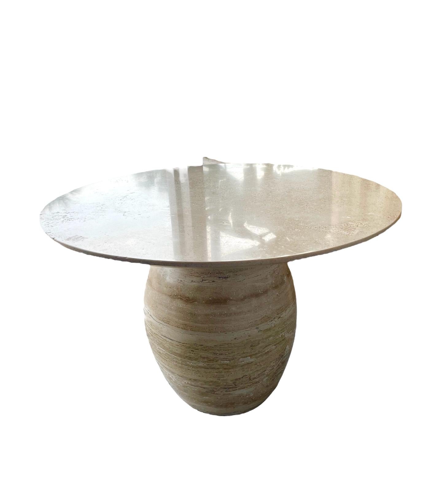 Mexoul Beige Marble Mushroom table (L)