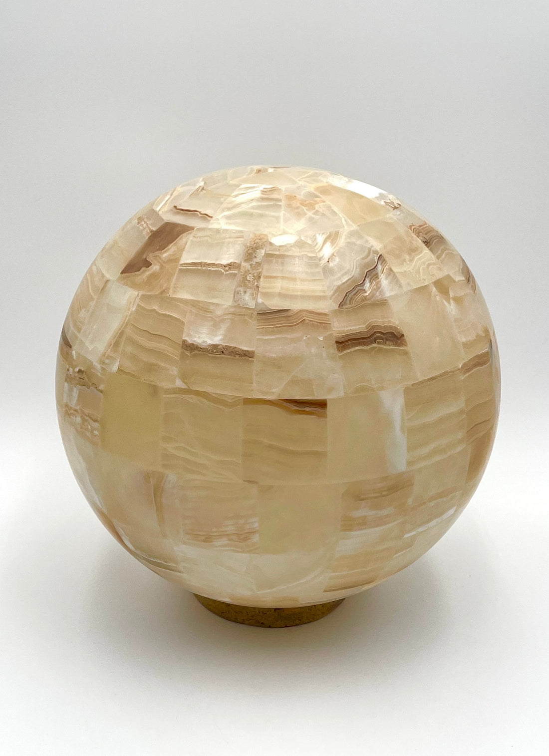 Mexoul Beige Onyx sphere lamp (M)