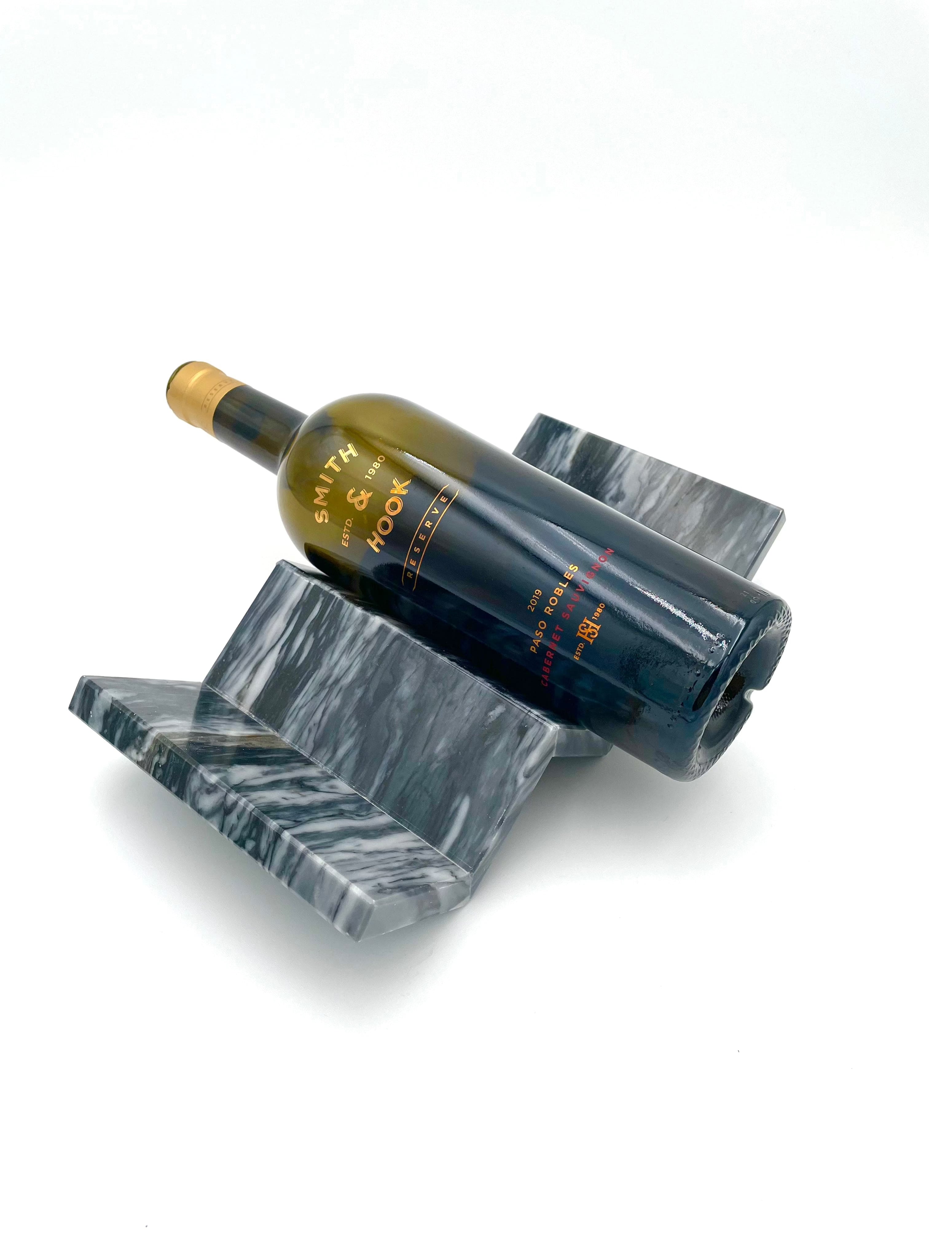 Mexoul Black Marble zigzag bottle holder