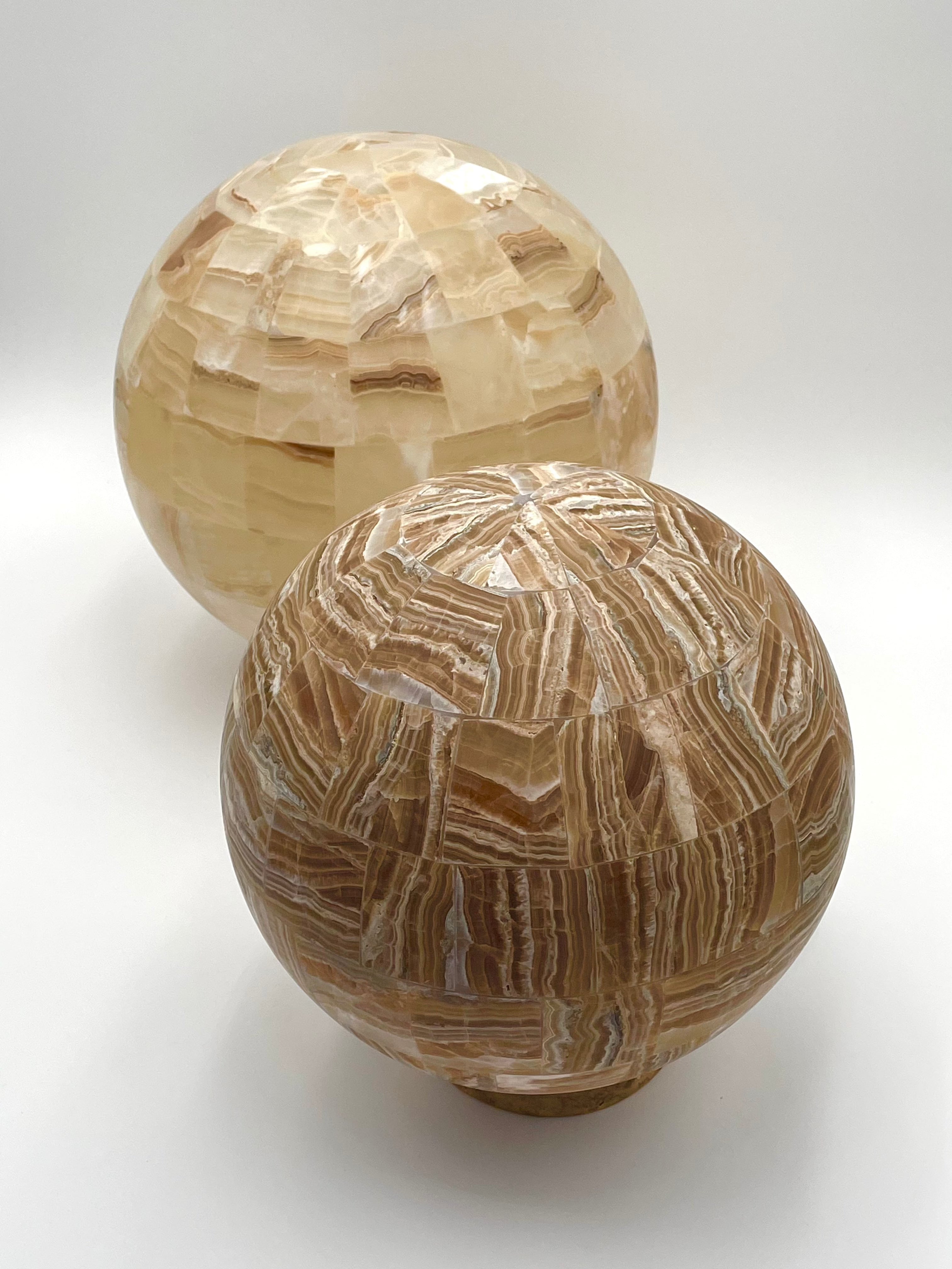 Mexoul Cream Onyx sphere lamp (S)