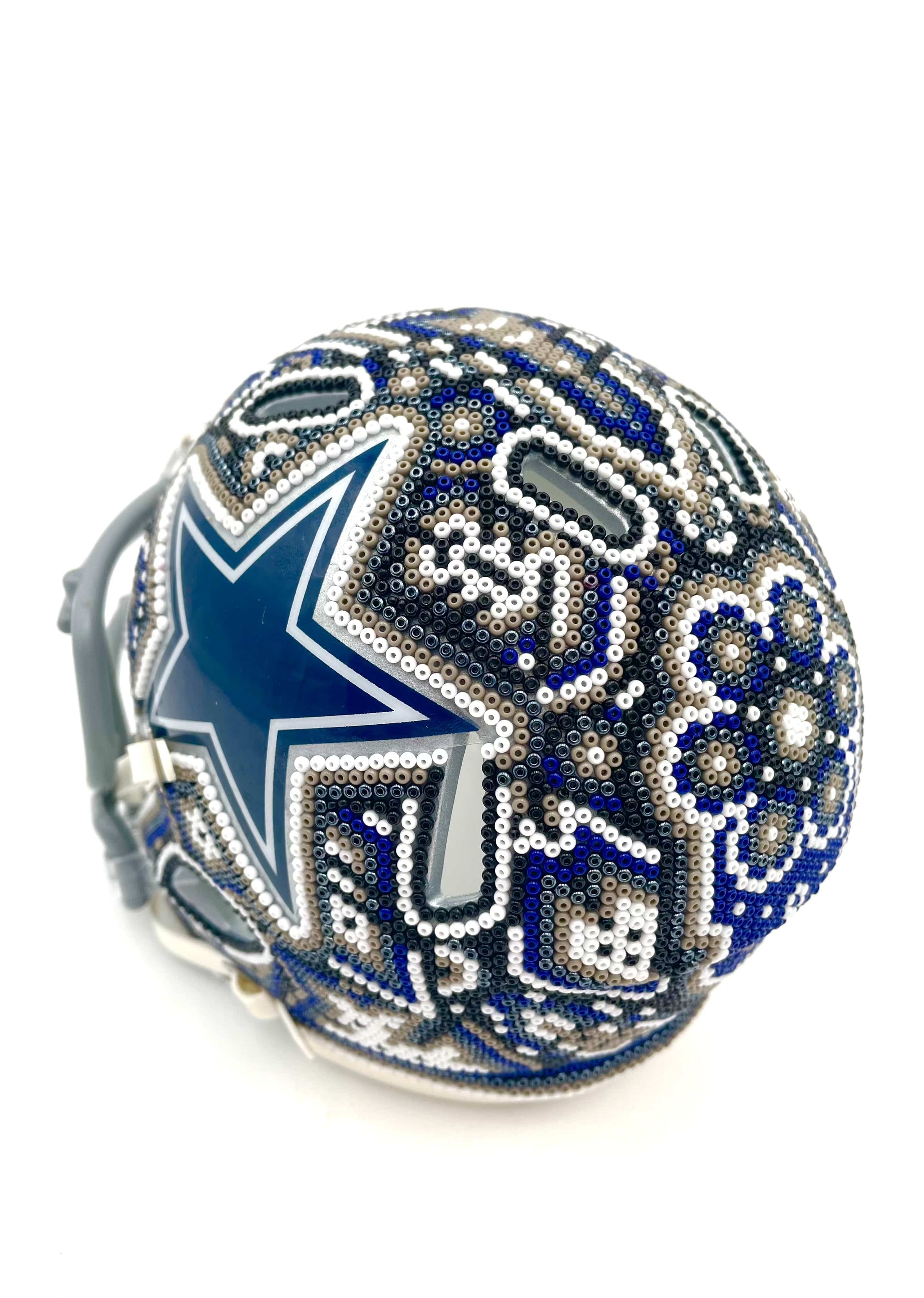 Mexoul Dallas Cowboys NFL mini helmet (GRAY-BLUE-WHITE)