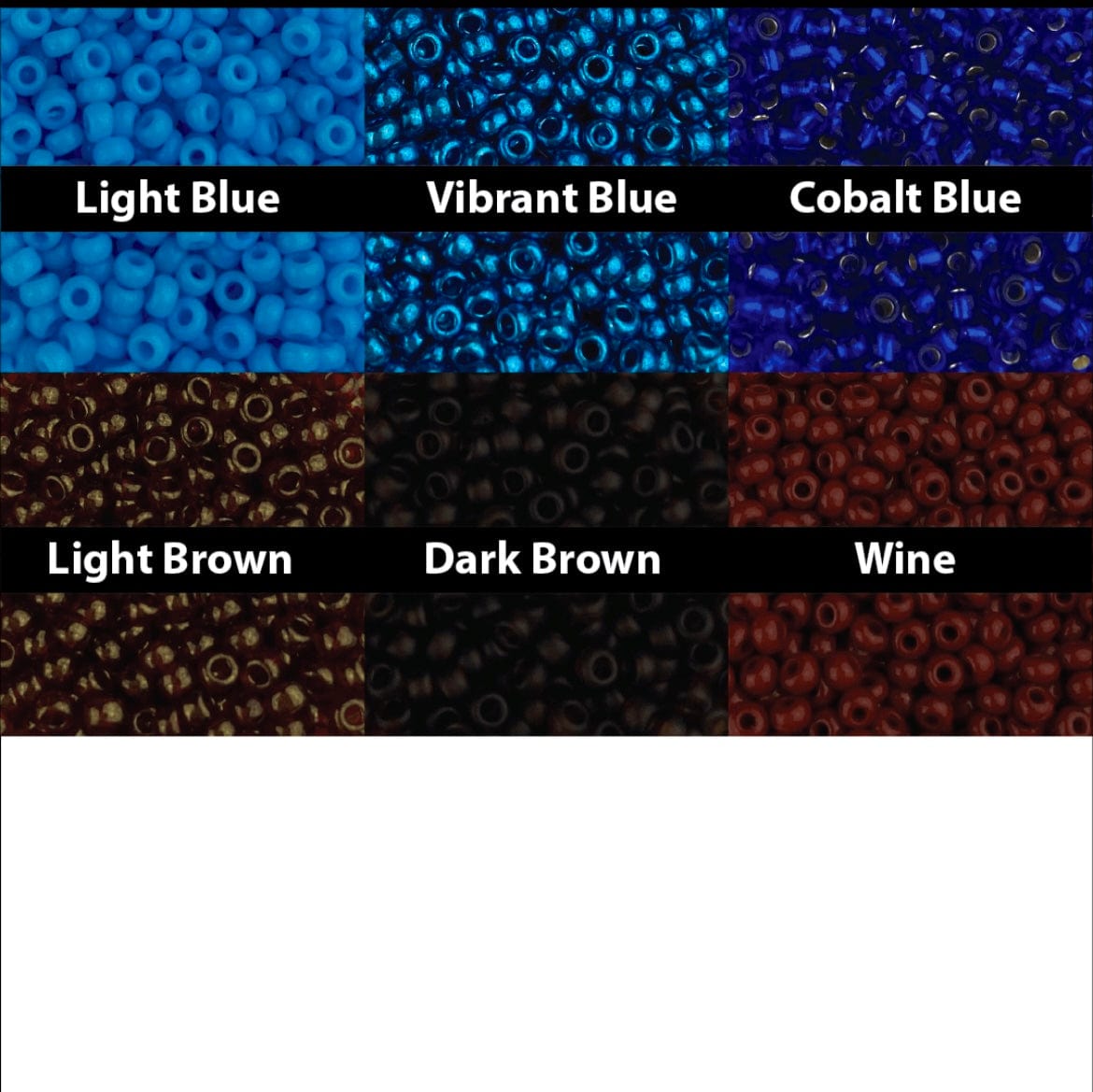 Mexoul Filled Heart / Light blue Hand woven Miyuki bead, Horizontal Heart necklace