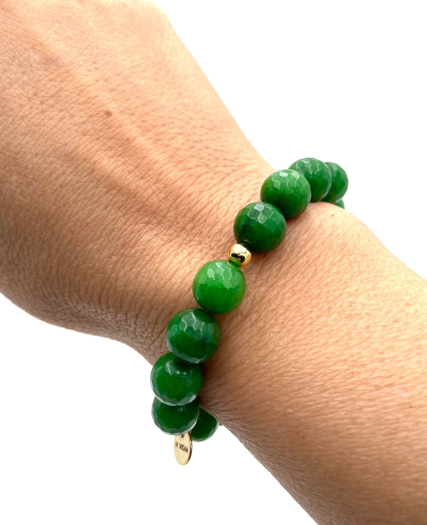 Mexoul Green Handmade Natural Stone Bracelet