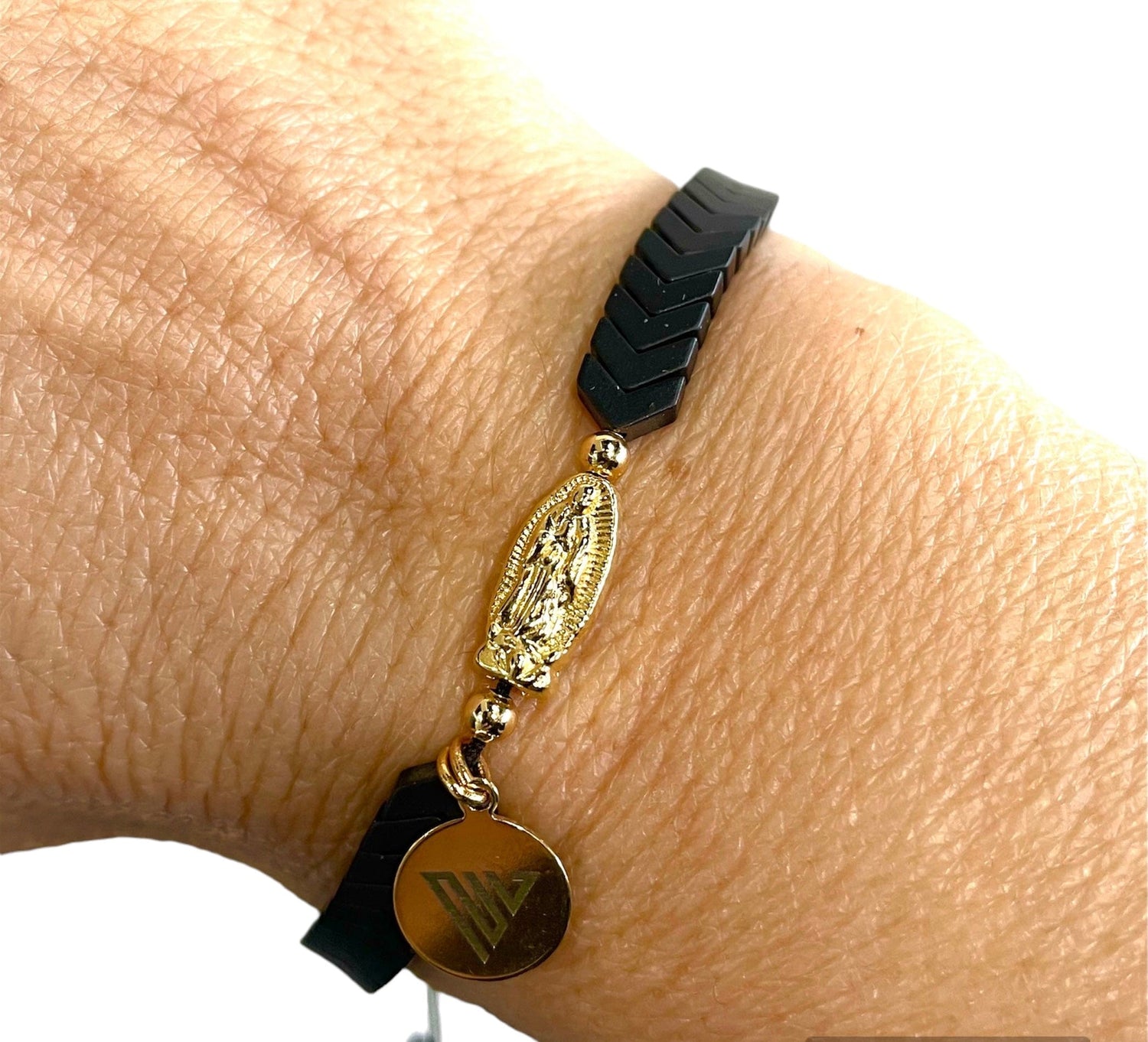 Mexoul Handmade bracelet with black hematite stone