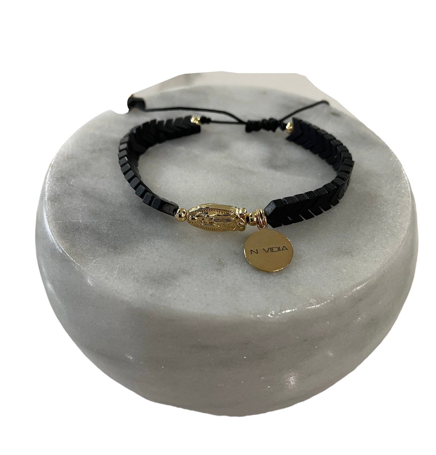 Mexoul Handmade bracelet with black hematite stone