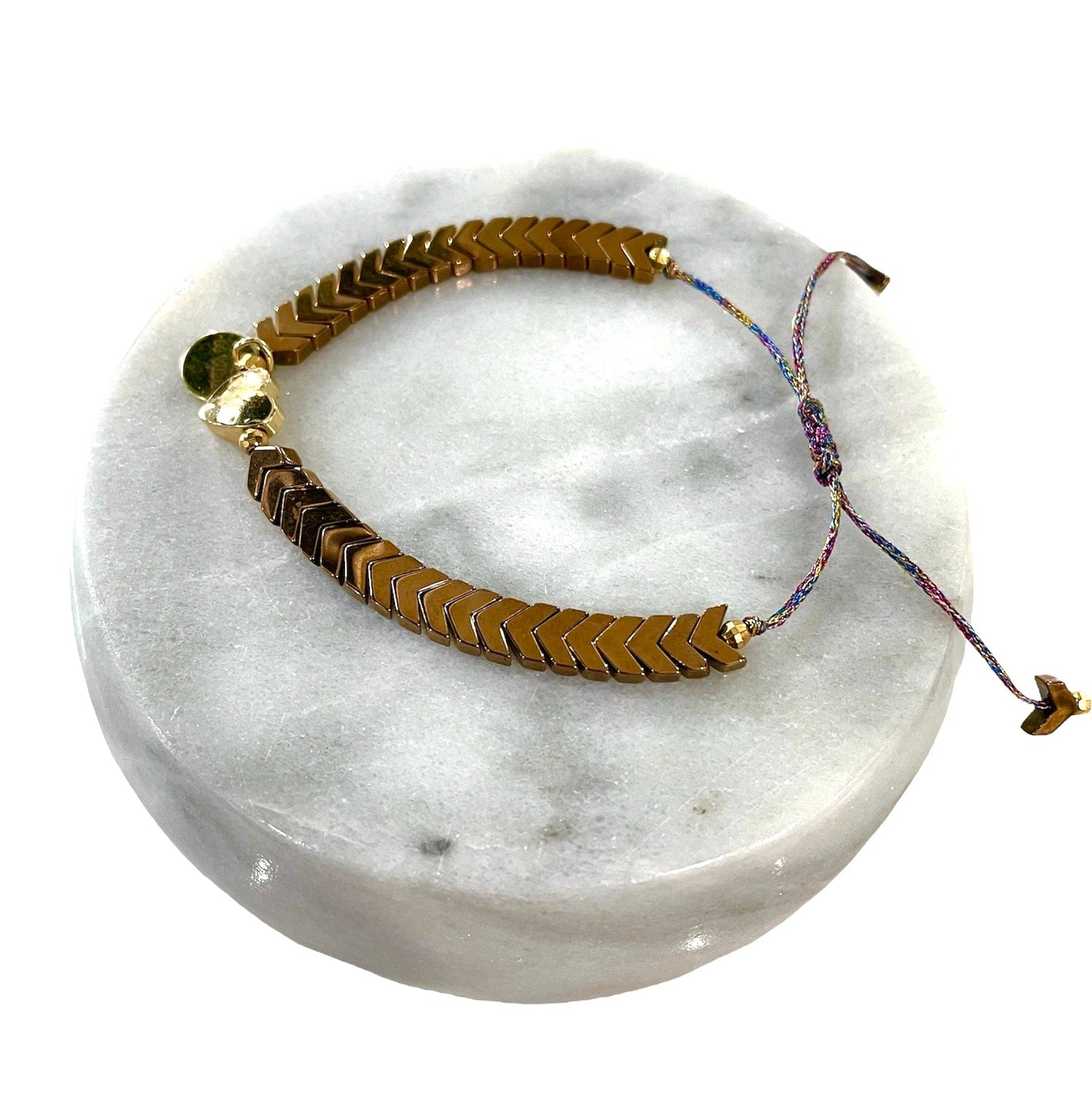 Mexoul Handmade bracelet with golden hematite stone