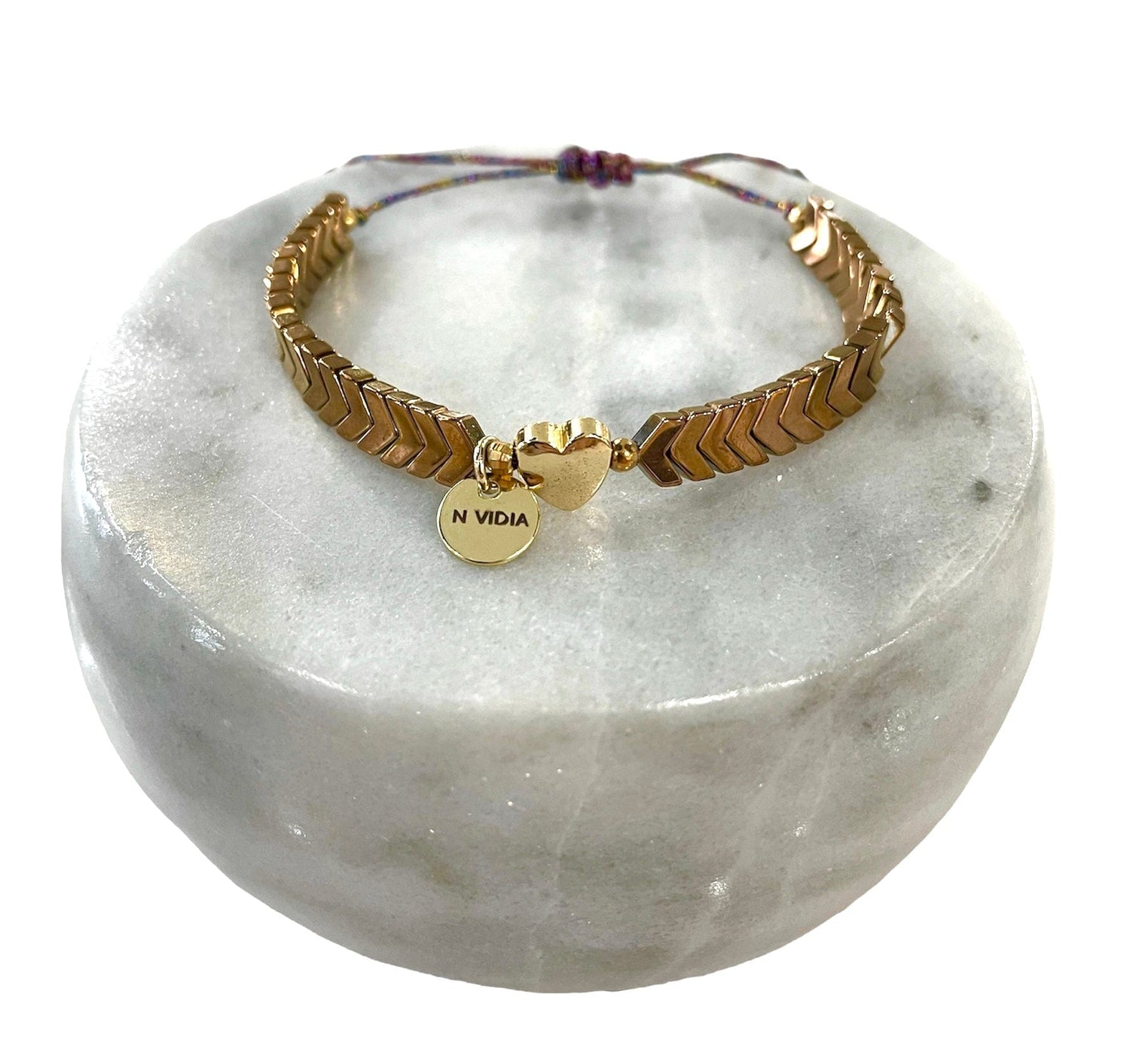 Mexoul Handmade bracelet with golden hematite stone