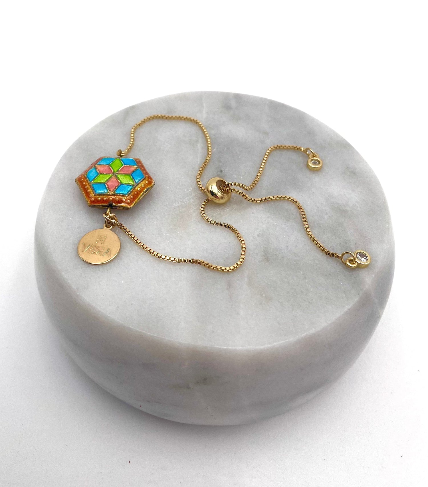 Mexoul Handmade gold plated bracelet variant 19