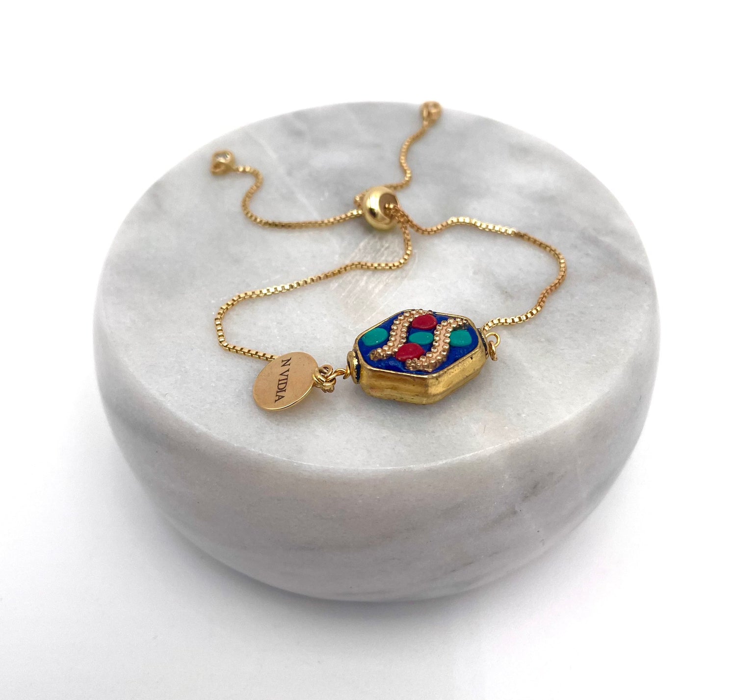 Mexoul Handmade gold plated bracelet variant 20