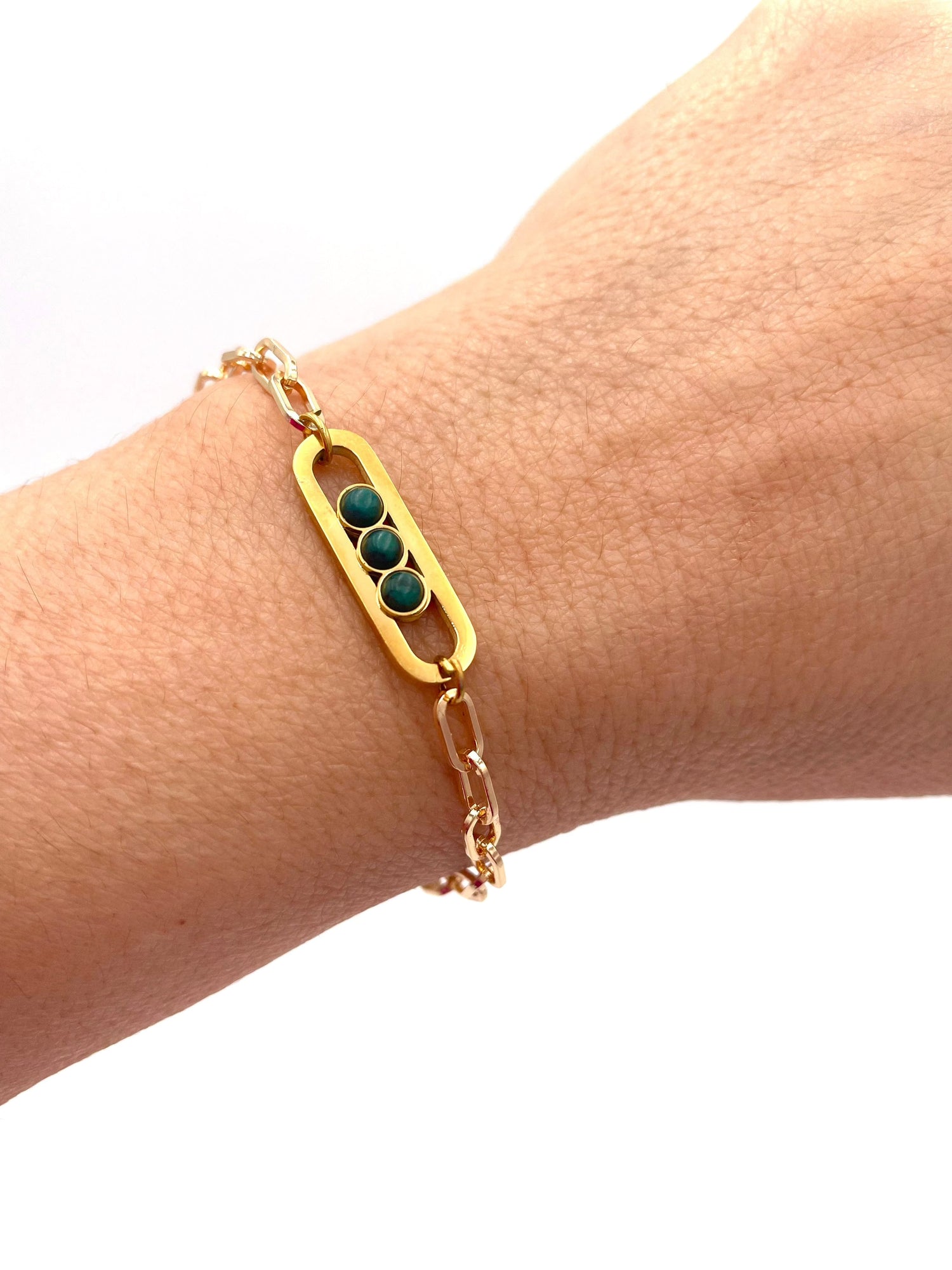 Mexoul Handmade gold plated bracelet variant 23
