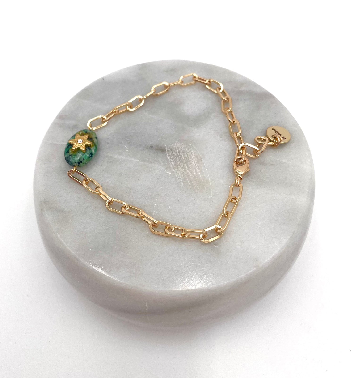 Mexoul Handmade gold plated bracelet variant 24