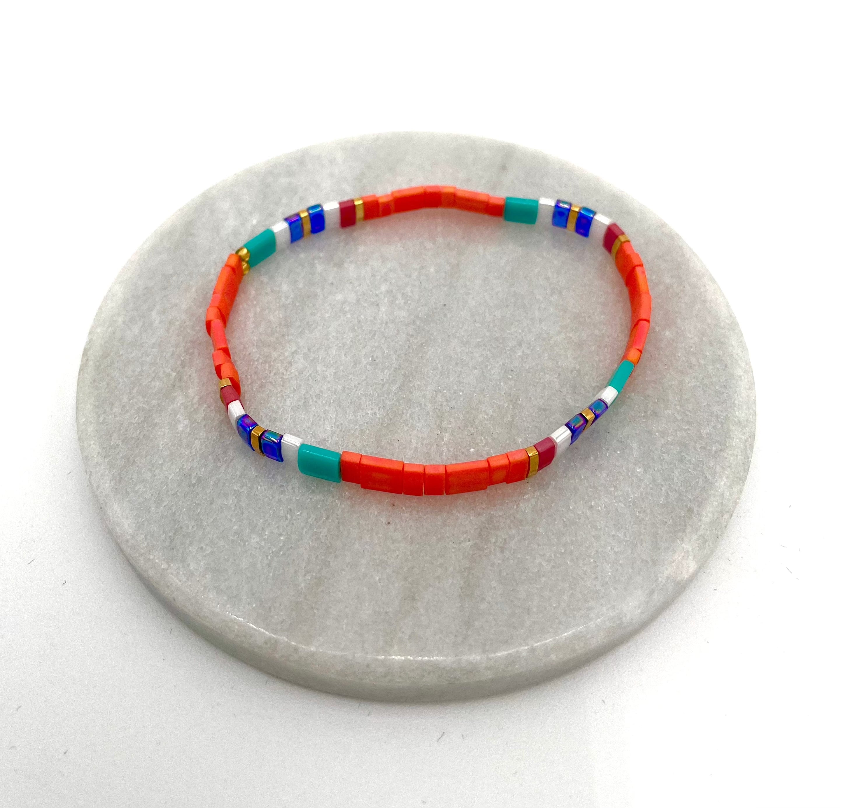 Mexoul Handmade Miyuki Tila bead bracelet variant 14