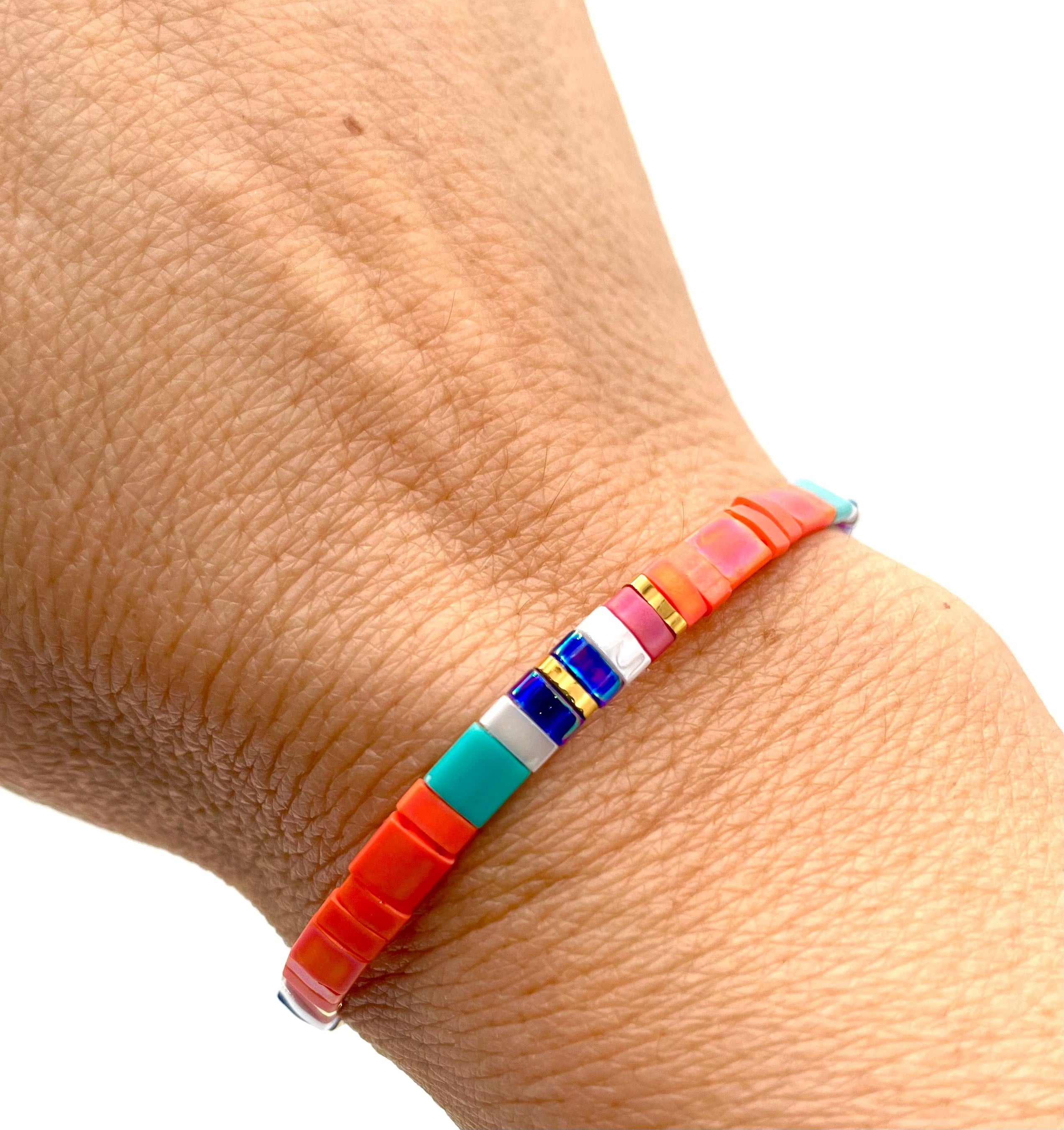 Mexoul Handmade Miyuki Tila bead bracelet variant 14