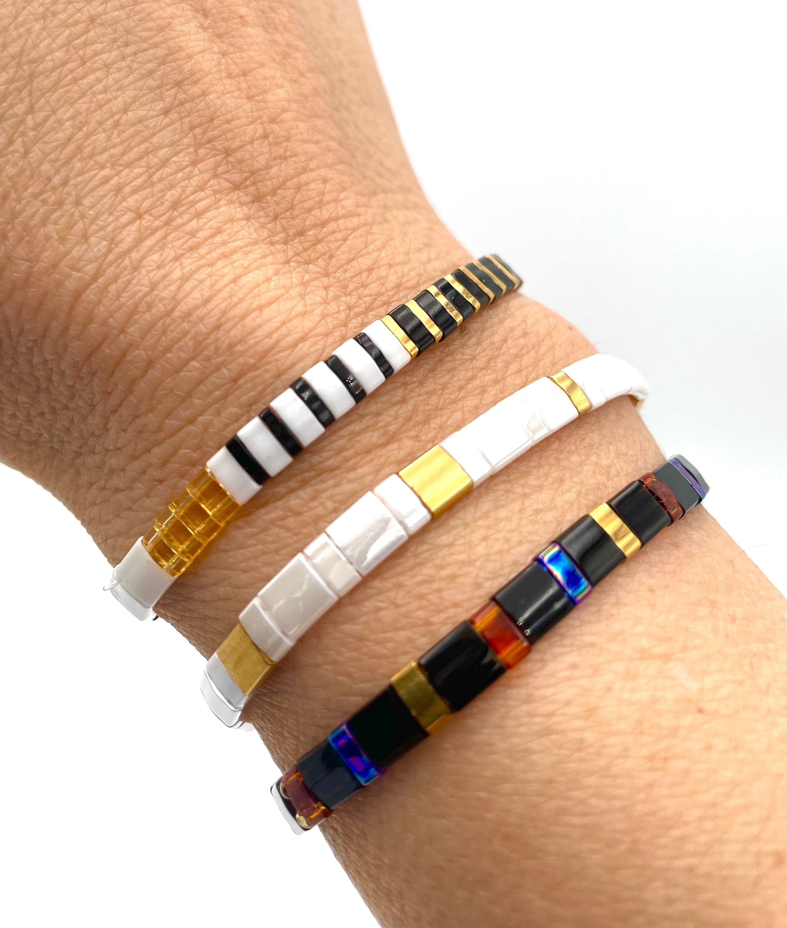 Mexoul Handmade Miyuki Tila bead bracelet variant 19