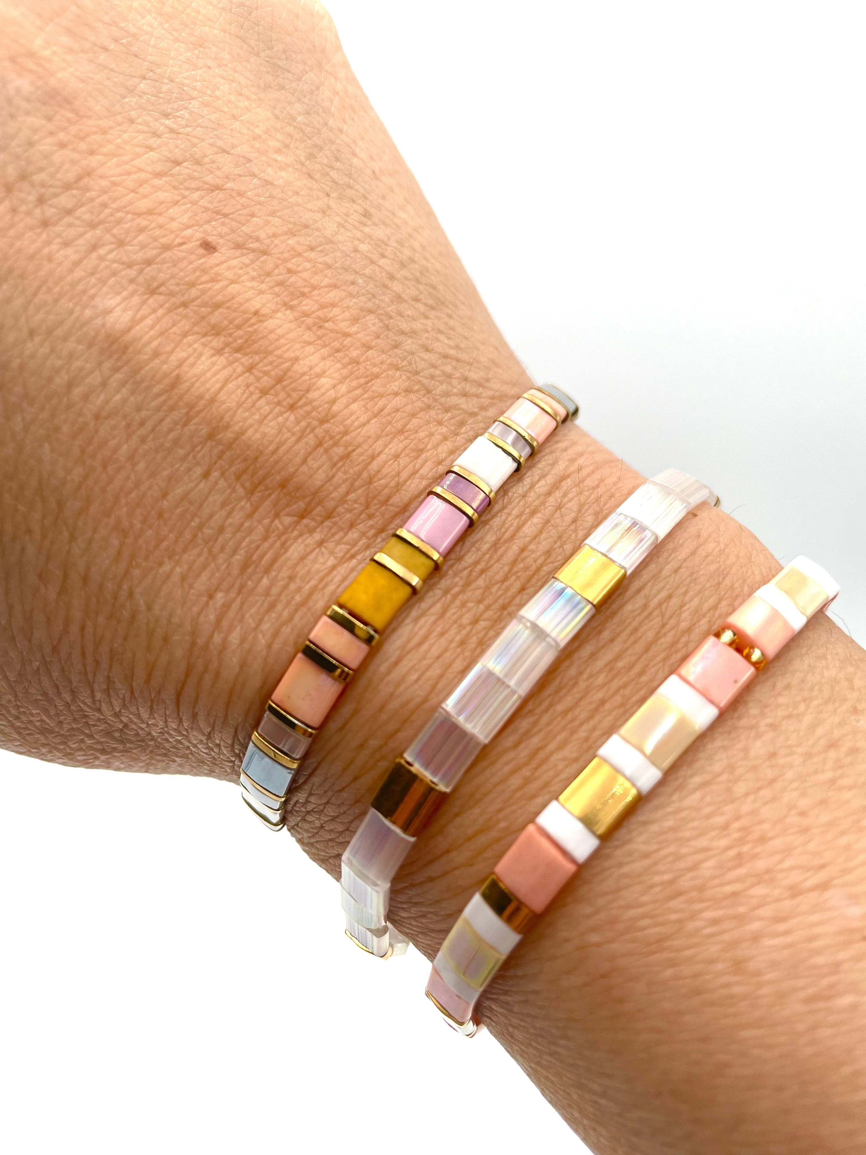Mexoul Handmade Miyuki Tila bead bracelet variant 26