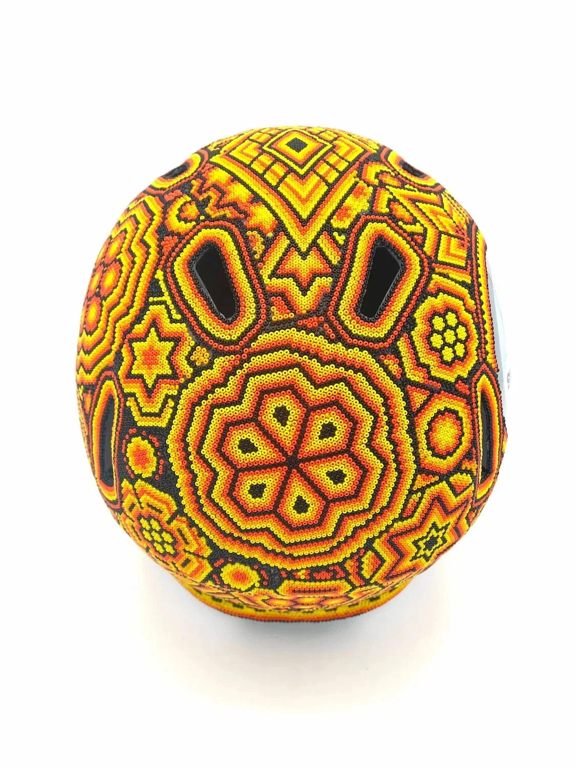 Mexoul NFL Helmet – Pittsburgh Steelers – Full Size – Huichol Beaded Art – Ready to Ship