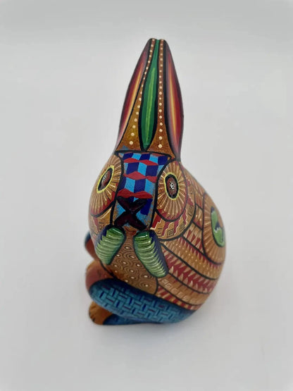 Multi - Color Bunny Alebrije – Hand-carved Oaxacan Art
