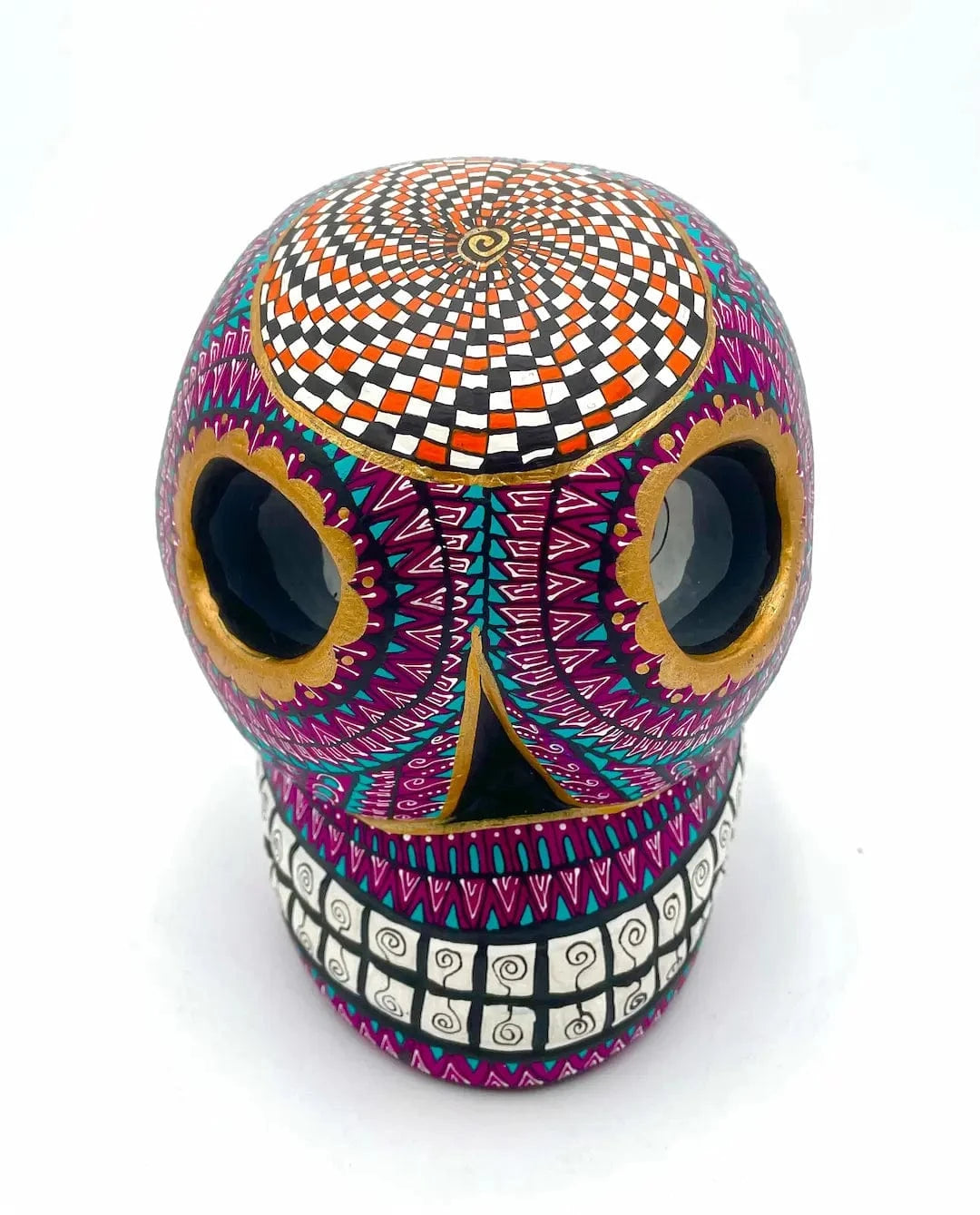 Skull Alebrije – Hand-carved Oaxacan Art