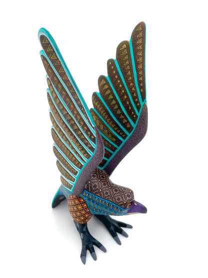Brown Eagle Alebrije – Hand-carved Oaxacan Art