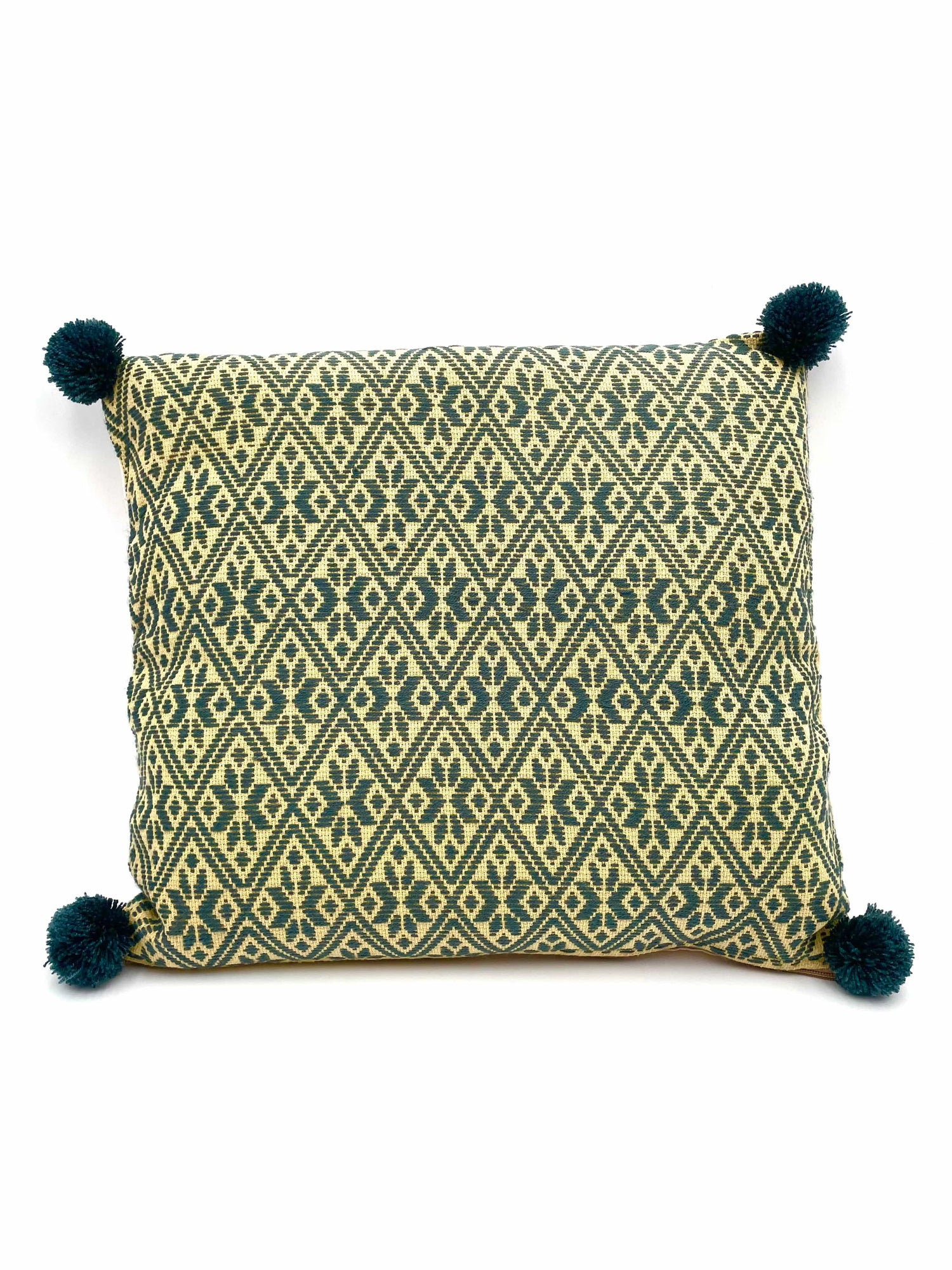 Mexoul Beige with Olive Green Embroidered cushions