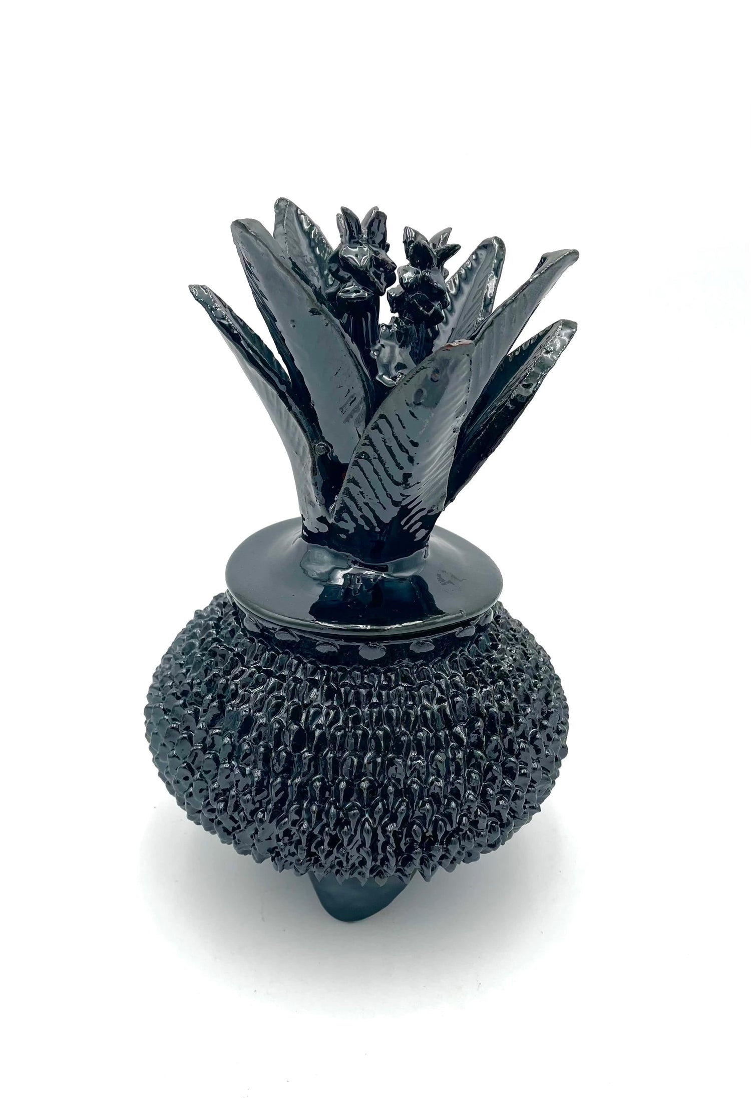 Mexoul BLACK Vitrified clay pineapple (S)