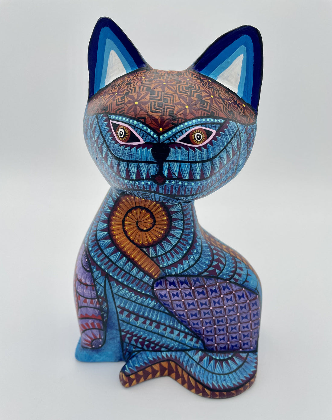 Mexoul Blue cat alebrije