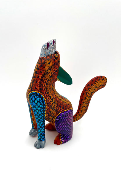 Mexoul Brown coyote alebrije