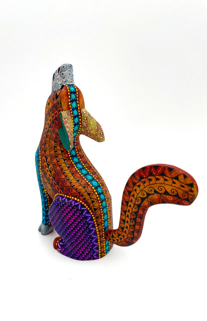 Mexoul Brown coyote alebrije