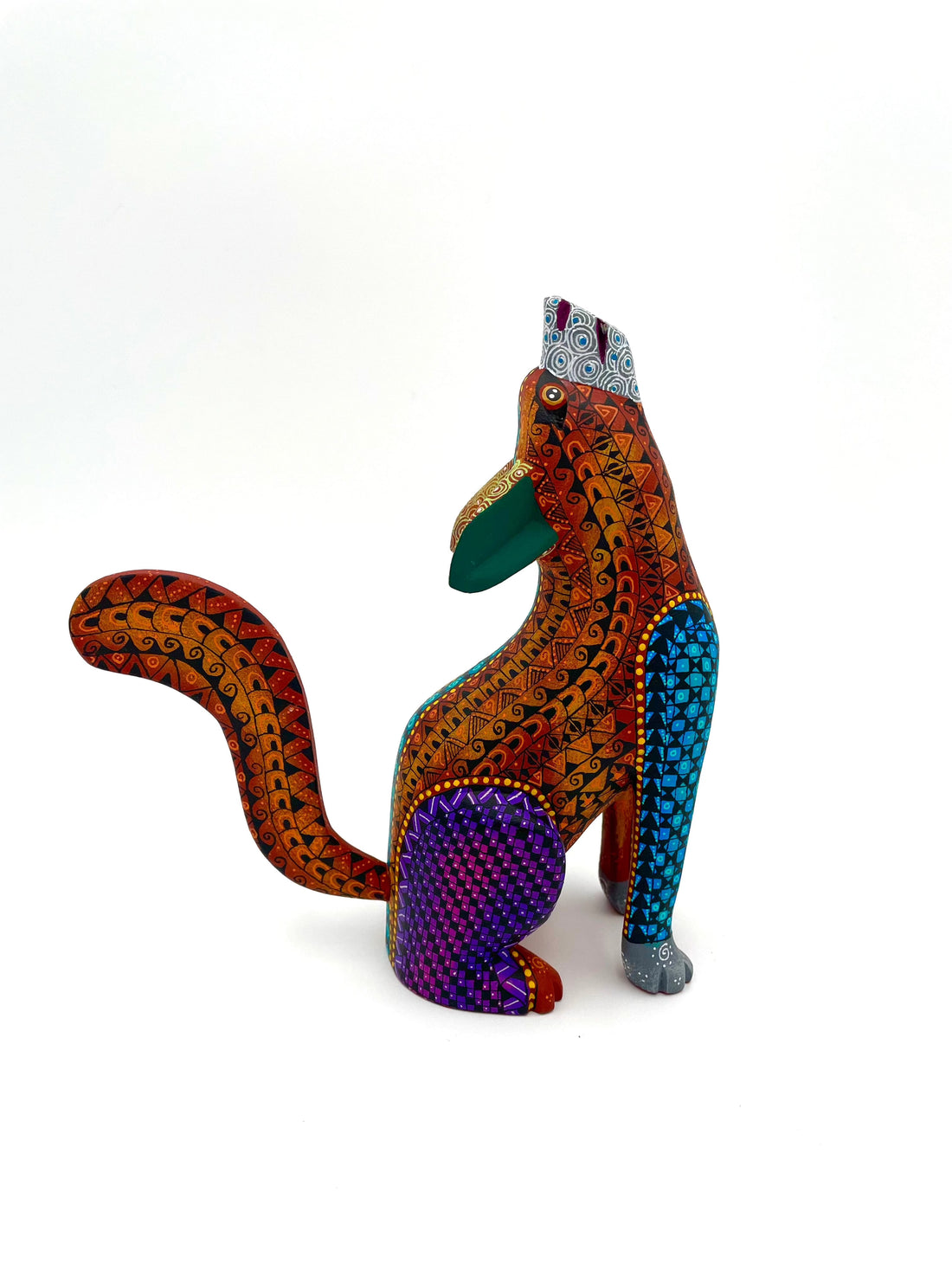 Mexoul Brown coyote alebrije