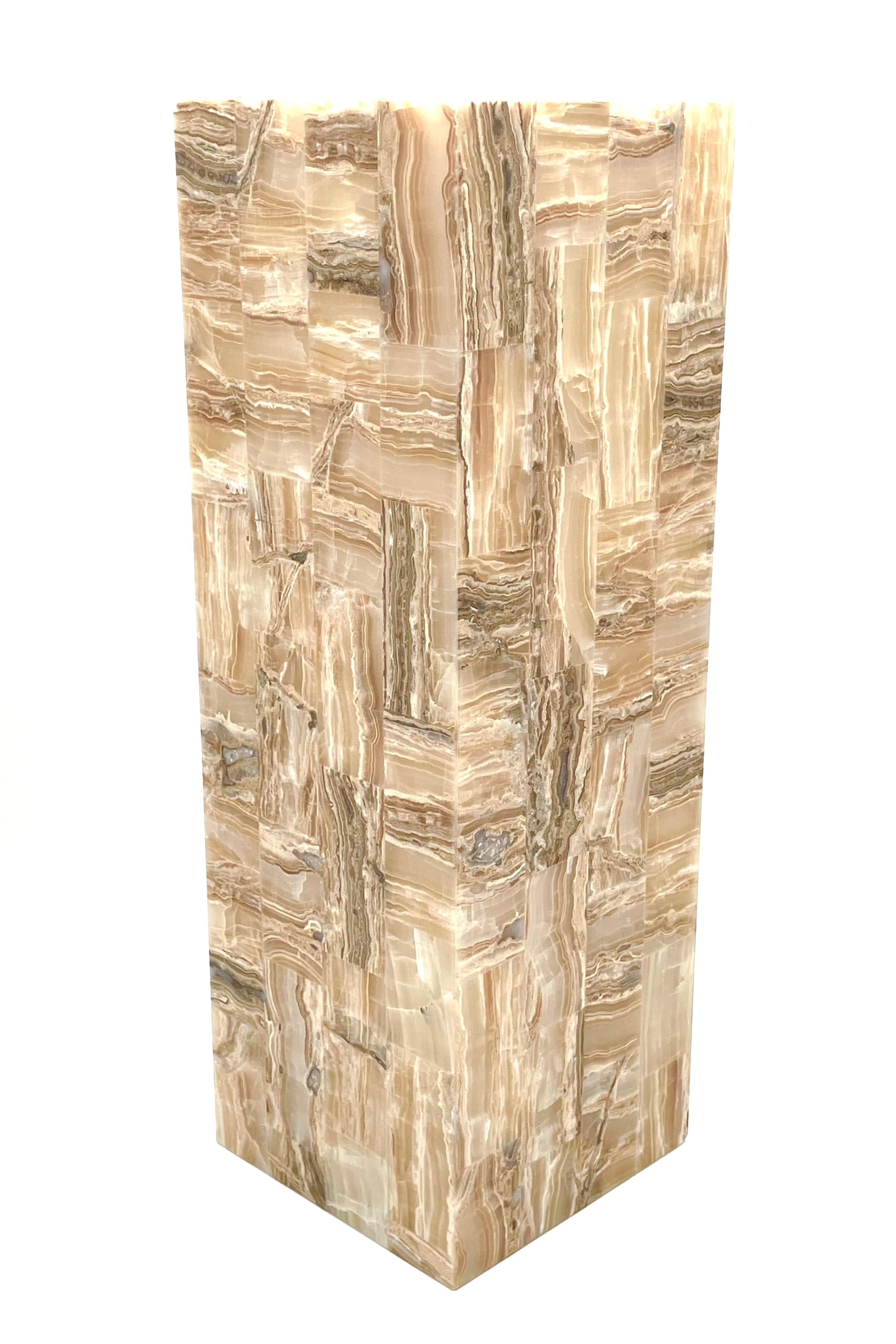 Mexoul Brown Onyx floor lamp