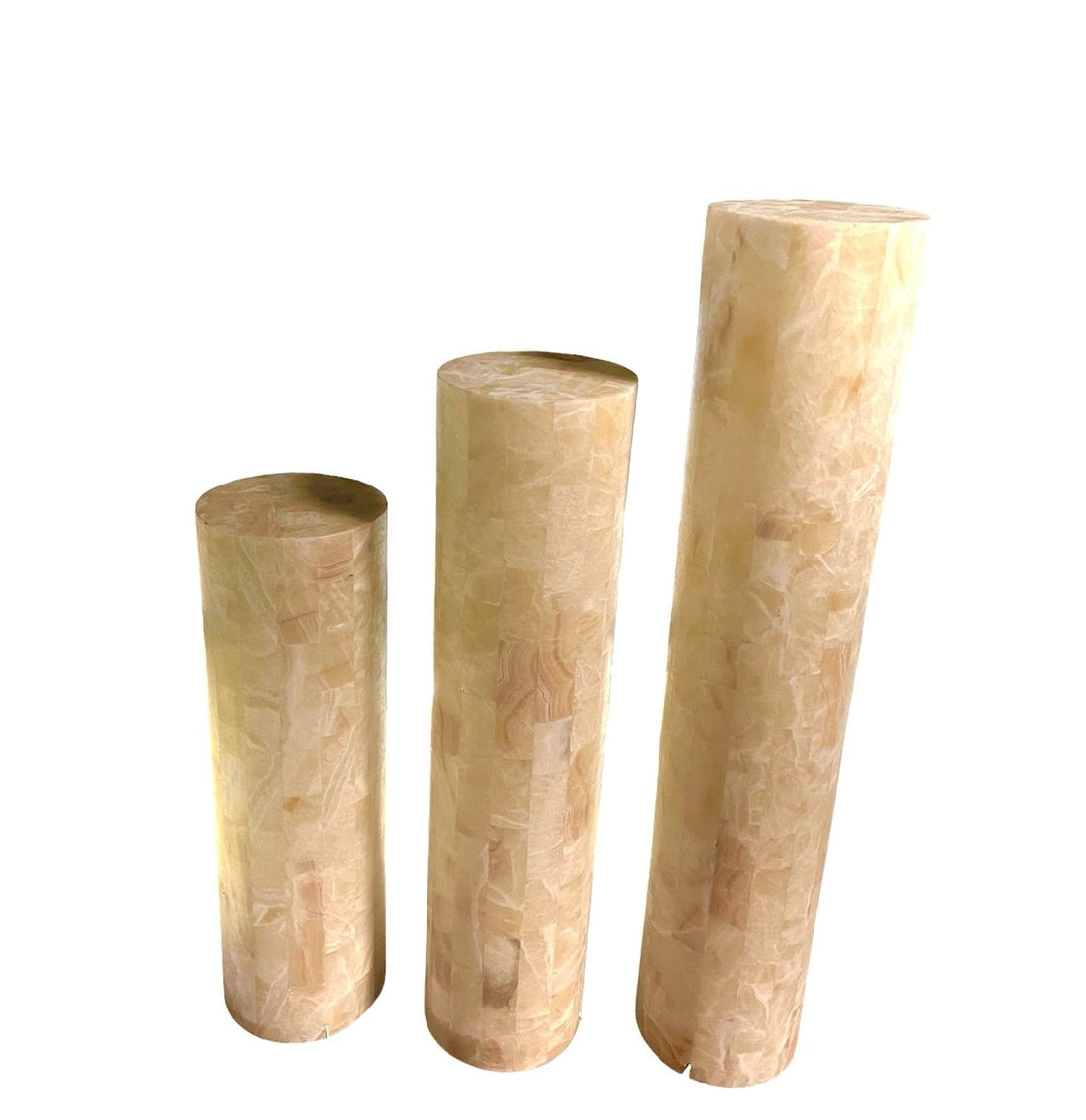 Mexoul Circle Beige Onyx 3 Lamp set