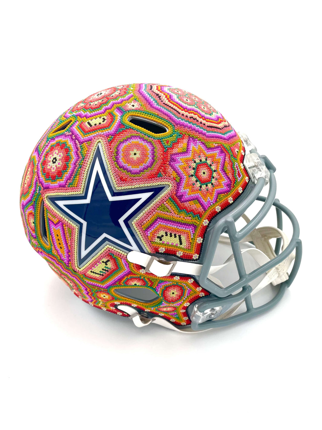 Mexoul Dallas Cowboys NFL helmet (PINK-GREEN)