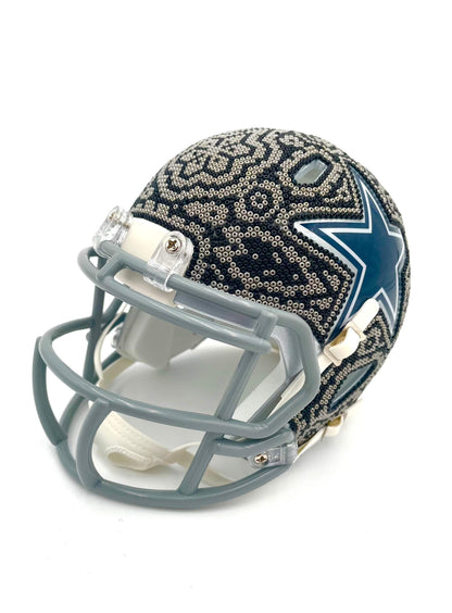 Mexoul Dallas Cowboys NFL mini helmet (BLACK-GRAY)