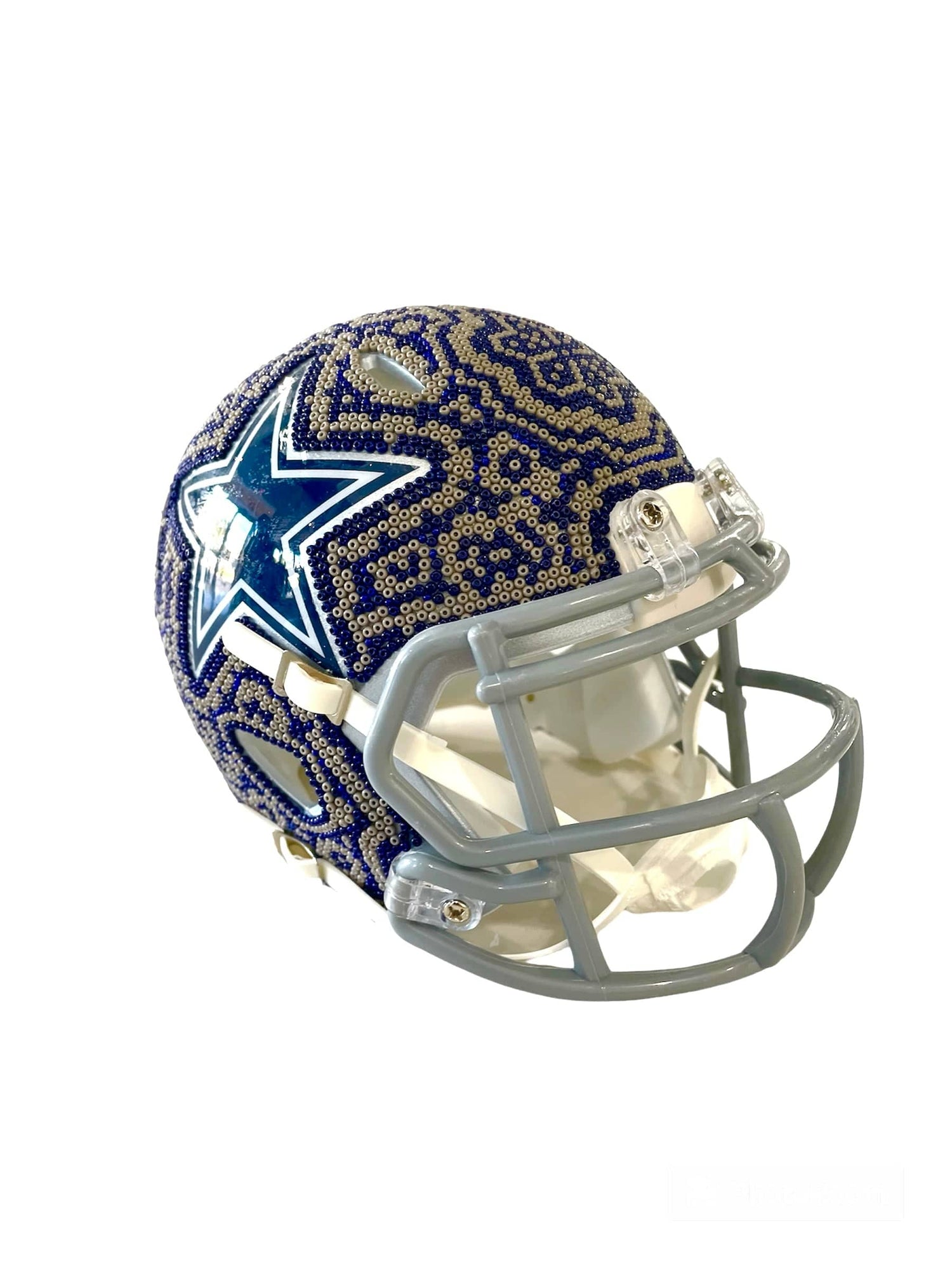 Mexoul Dallas Cowboys NFL mini helmet (BLUE-BEIGE)