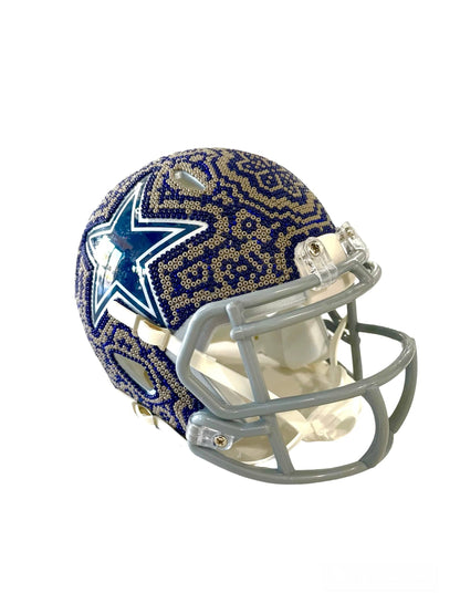 Mexoul Dallas Cowboys NFL mini helmet (BLUE-BEIGE)