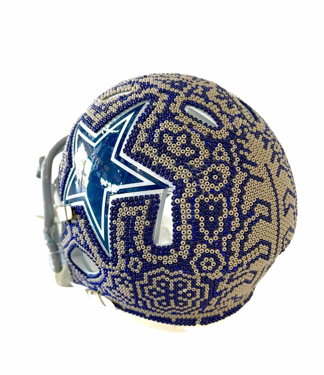Mexoul Dallas Cowboys NFL mini helmet (BLUE-BEIGE)