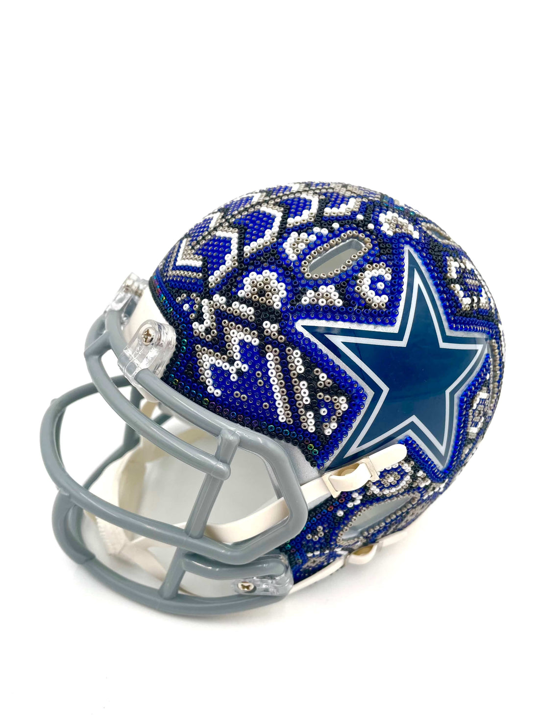 Mexoul Dallas Cowboys NFL mini helmet (BLUE-WHITE-GRAY)