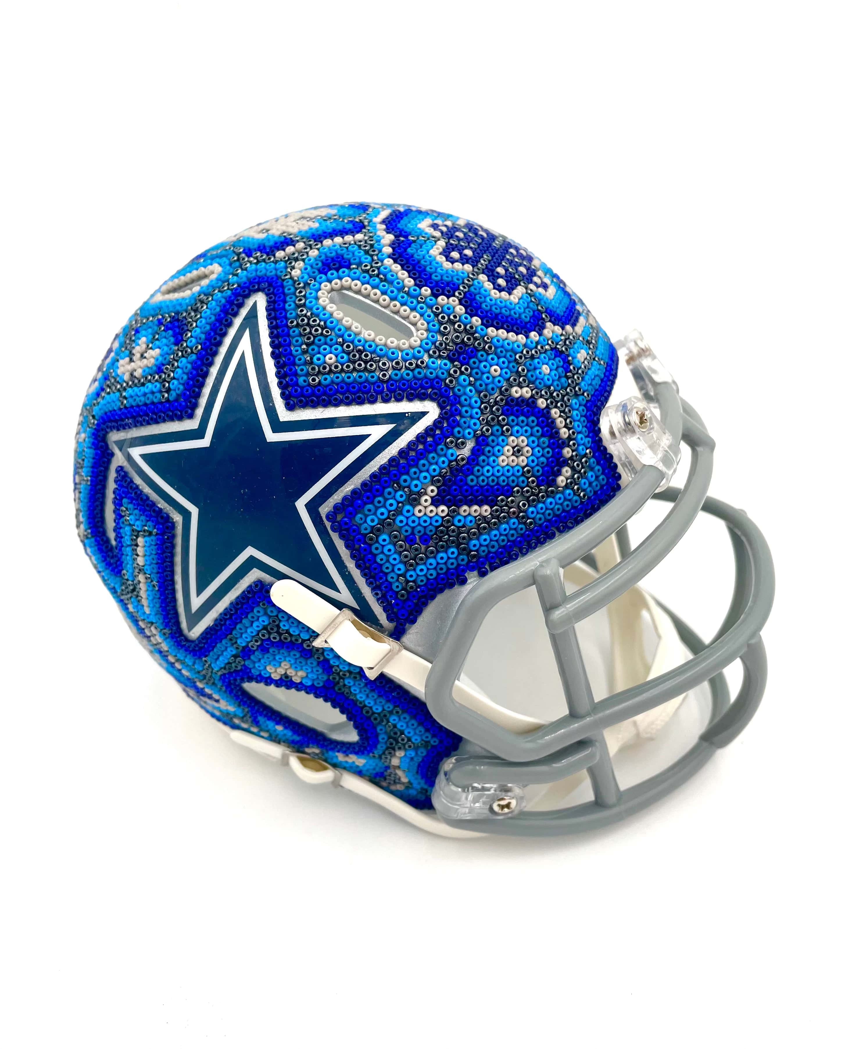 Mexoul Dallas Cowboys NFL mini helmet (BRIGHT BLUE)