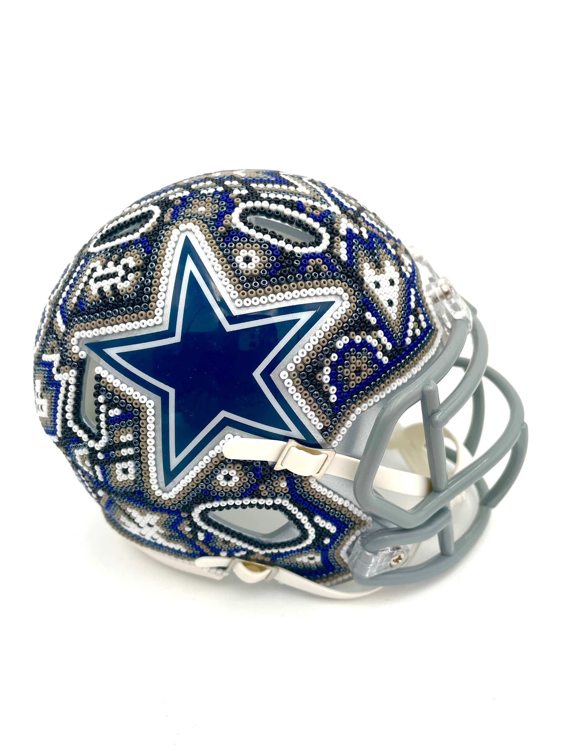 Mexoul Dallas Cowboys NFL mini helmet (GRAY-BLUE-WHITE)