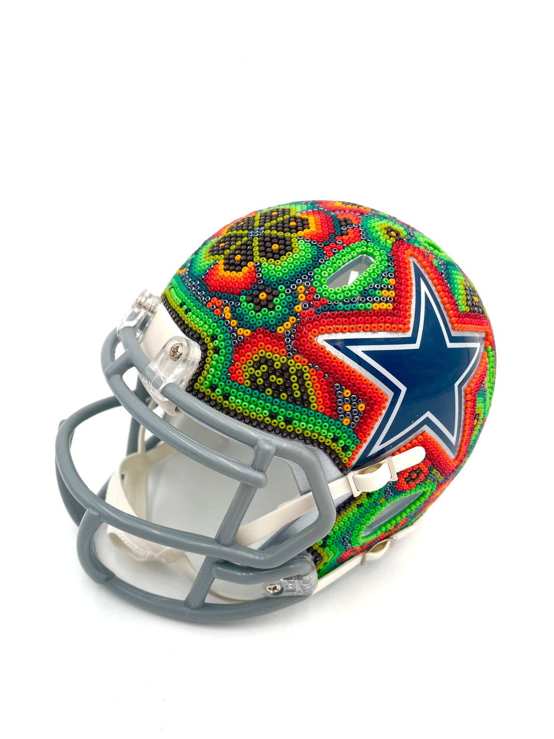 Mexoul Dallas Cowboys NFL mini helmet (ORANGE-GREEN)