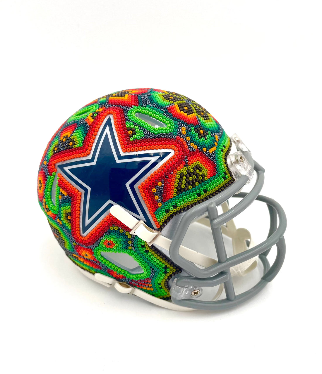 Mexoul Dallas Cowboys NFL mini helmet (ORANGE-GREEN)