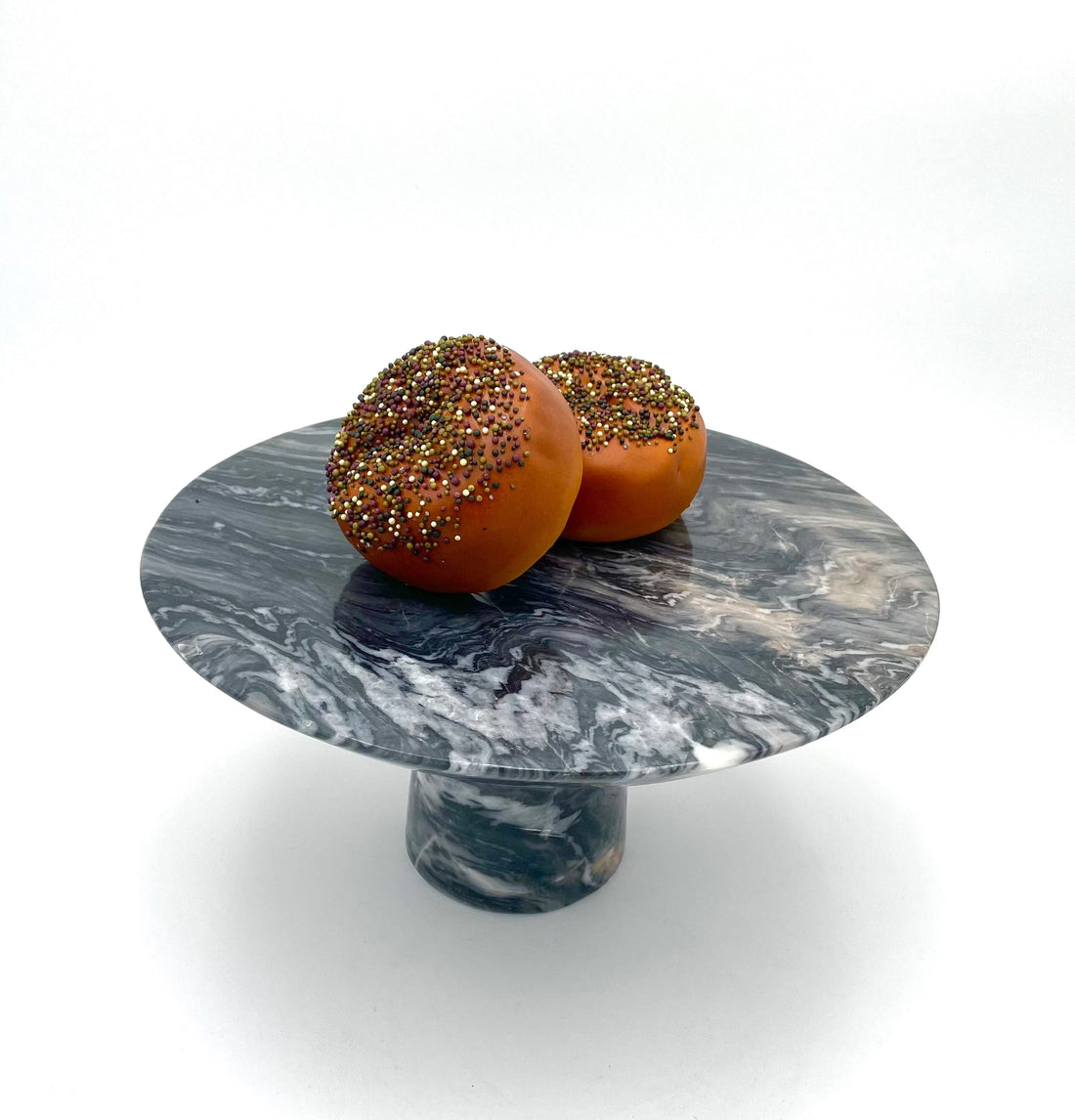 Mexoul Gray Marble pastry plate