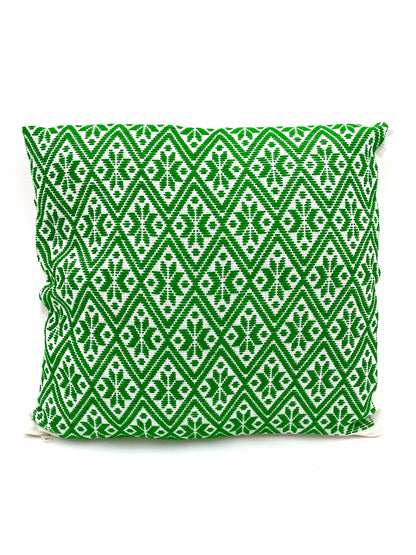Mexoul Green Embroidered cushions