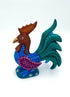 Mexoul Green rooster alebrije
