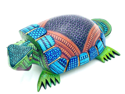 Mexoul Green turtle alebrije
