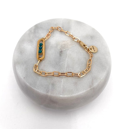 Mexoul Handmade gold plated bracelet variant 23