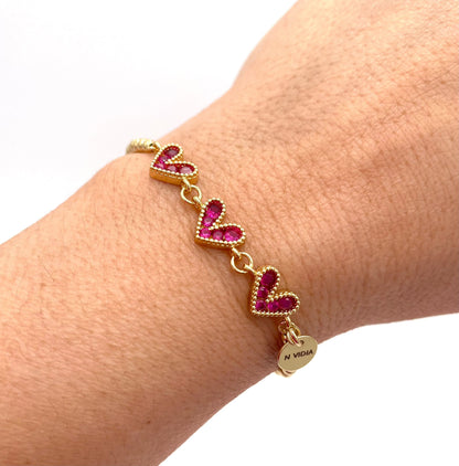 Mexoul Handmade gold plated bracelet variant 27