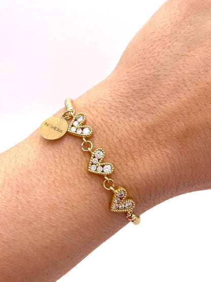Mexoul Handmade gold plated bracelet variant 28